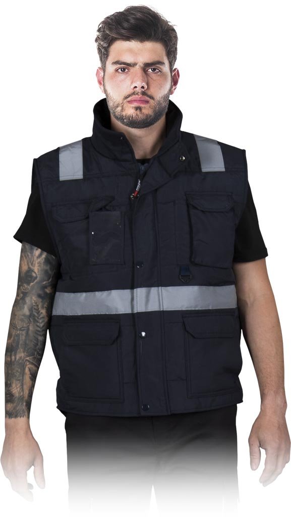Bezrękawnik ochronny ocieplany granatowy roz.3XL