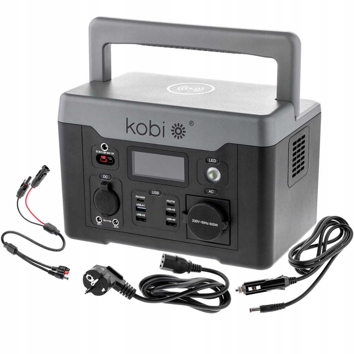 Bank Magazyn Energii Powerbox Przenośna Mobilna Stacja Zasilania 600W Premium KOBI