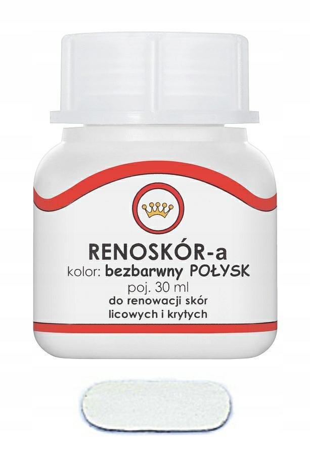 Lakier do powierzchni skórzanych         bezbarwny połysk 30ml, Renoskór