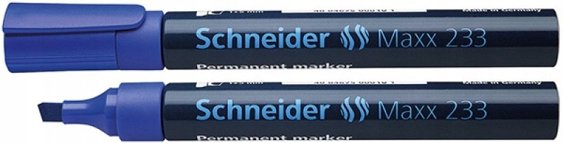 Schneider Marker Permanentny Maxx 233, ścięty, 1-5 mm, niebieski SR123303