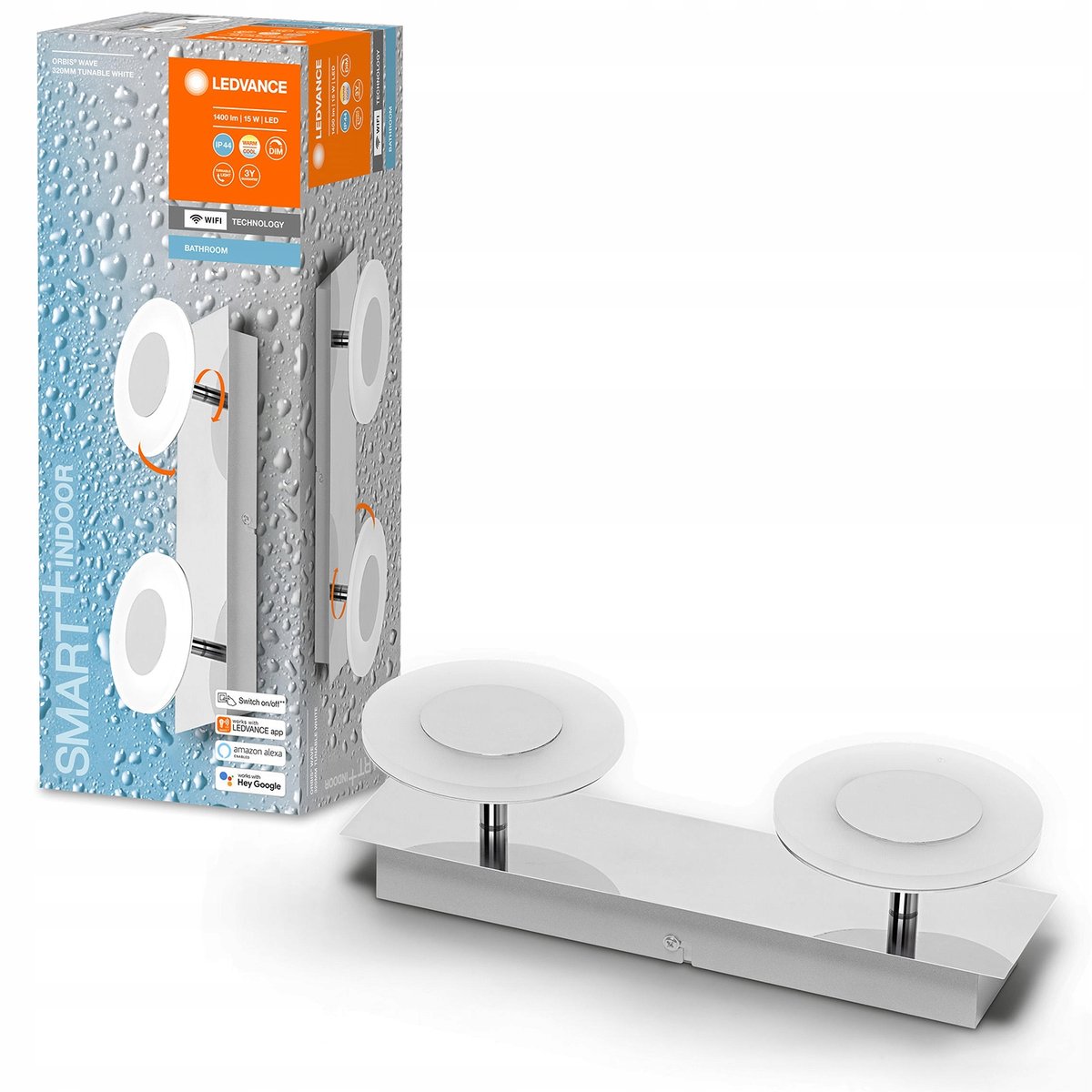 LEDVANCE SMART+ SMART+ WiFi Orbis Wall Wave IP44 2-pkt.