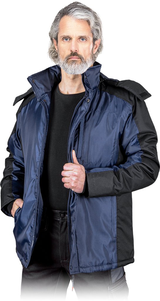 Kurtka ochronna ocieplana granatowo-czarny roz.L