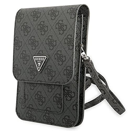 Guess Torba unisex Guwbsatmgr szary Saffiano Triangle Bi-Fold Wallet, czarny, x, czarny, x