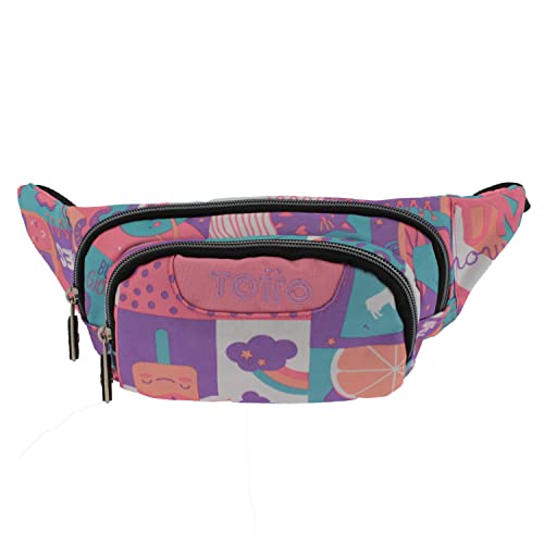 Totto - Dziecięca na pasek z nadrukiem owoców i lodów - Zabawny i funkcjonalny design, Drukowanie, S, Dziecięcy pasek na ramię