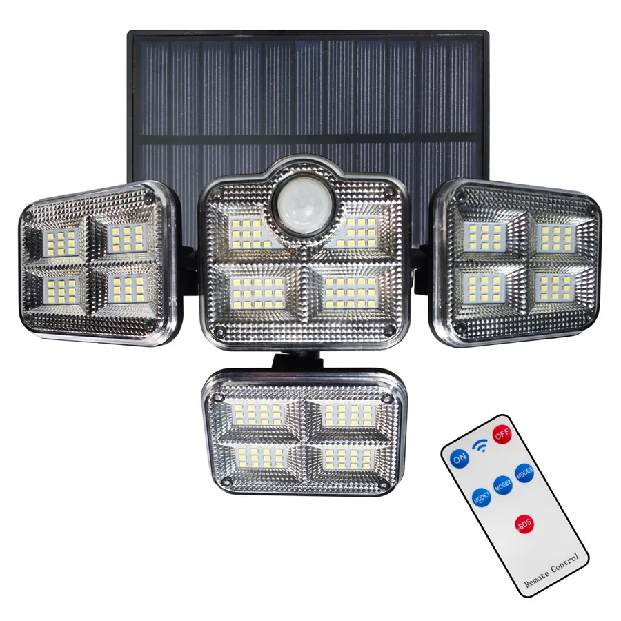 Poczwórna lampa solarna z czujką ruchu - N30 G6-F31