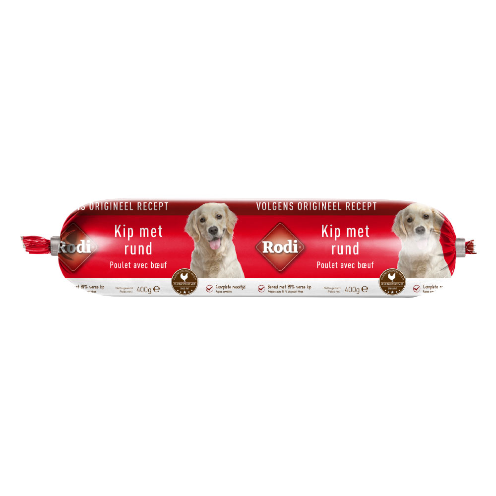 Rodi kiełbasa z kurczaka i wołowiny dla psów - 400 g