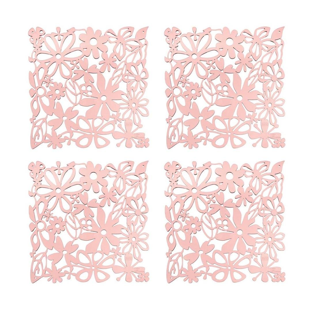 Koziol Panel dekoracyjny 4 szt 27x27cm Alice pastelowy róż KZ-2035638 + 20 zł na pierwsze zakupy KZ-2035638