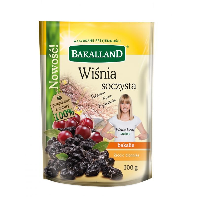 BAKALLAND WIŚNIA KANDYZOWANA 100G zakupy dla domu i biura 25209