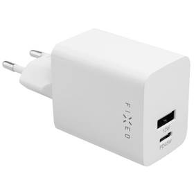 Fixed Ładowarka sieciowa Mini, USB-C PD/USB, 45W FIXC45M-CU-WH Biała