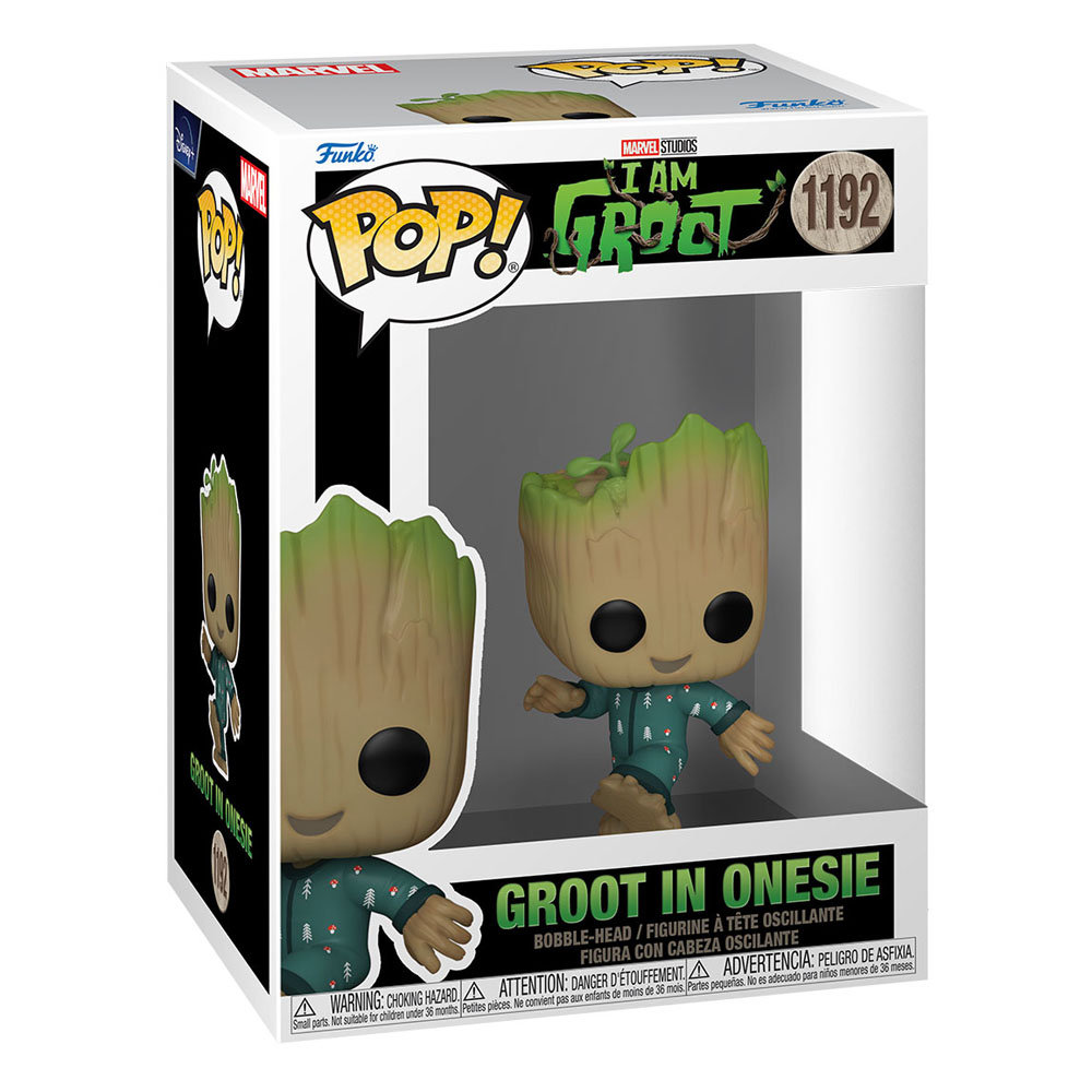 Funko POP!, figurka kolekcjonerska, Marvel: I am Groot: Groot PJs (dancing)