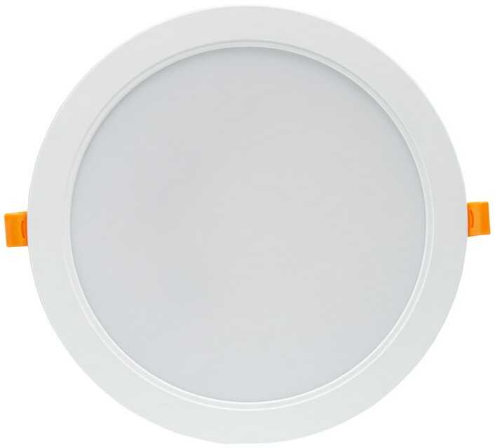 Oprawa DURE 3 DOWNLIGHT 24W Barwa Ciepła 230V 110st IP54 IK06 220x34 BIAŁY okrągła zasilacz zintegrowany SLI043009WW_PW