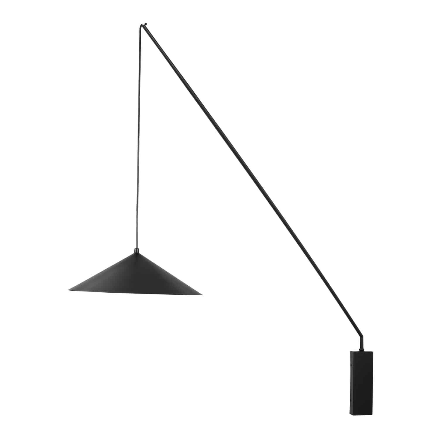 Lampa ścienna loft design SWING czarna 151 cm DI-AR-052-PT black - Step Into Design