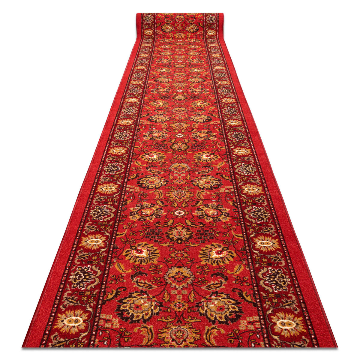 CHODNIK PODGUMOWANY TRADYCJA czerwony 57cm, 57x330 cm