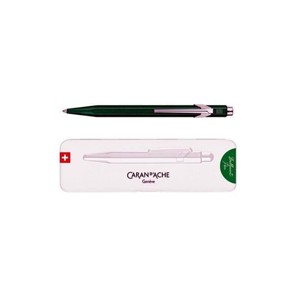 Długopis automatycznY CARAN D ACHE 849 COLORMAT-X M w pudełku zielony 1szt. /CD849-734/