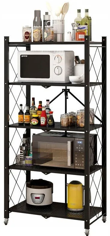 Metalowy regał składany na kółkach C4-A17