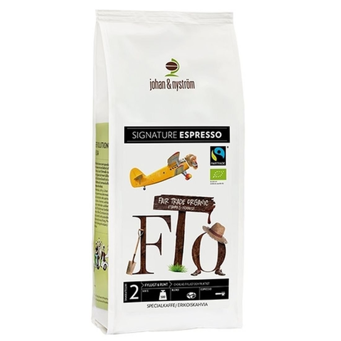 Johan&Nyström Espresso Fairtrade FTO KEFAIR500