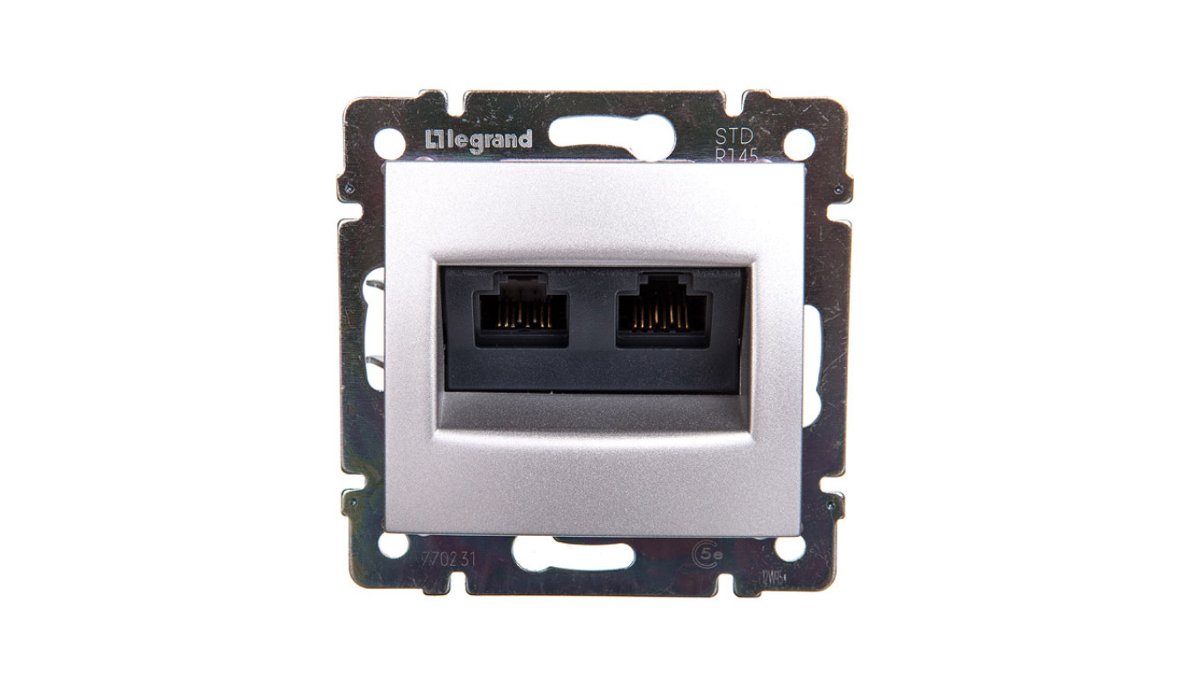 Legrand Valena gniazdo 2xrj 45 kat.5e utp 770231
