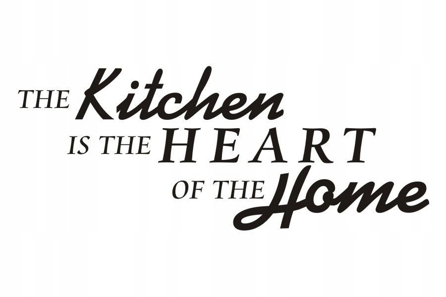 Napis na ścianę naklejka The kitchen is.. 34, 200x100 cm