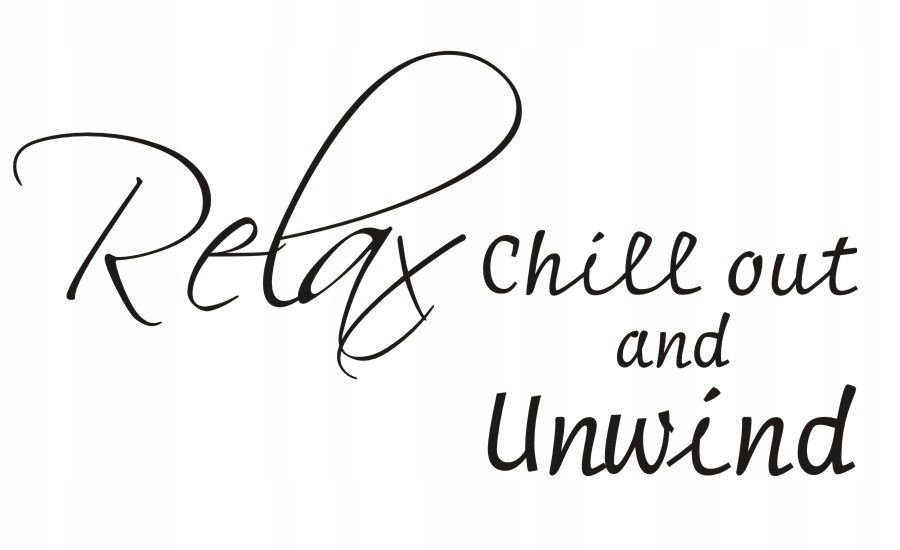 Napis na ścianę naklejka - Relax chill out.. 52, 200x100 cm