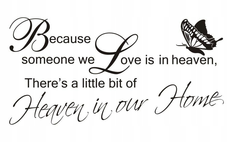 Napis na ścianę naklejka - Because someone... - 50, 200x100 cm