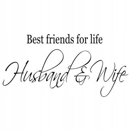 Napis na ścianę naklejka Best friends for life 249, 200x100 cm