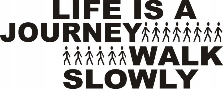 Napis na ścianę naklejka - Life is a journey - 11, 240x120 cm