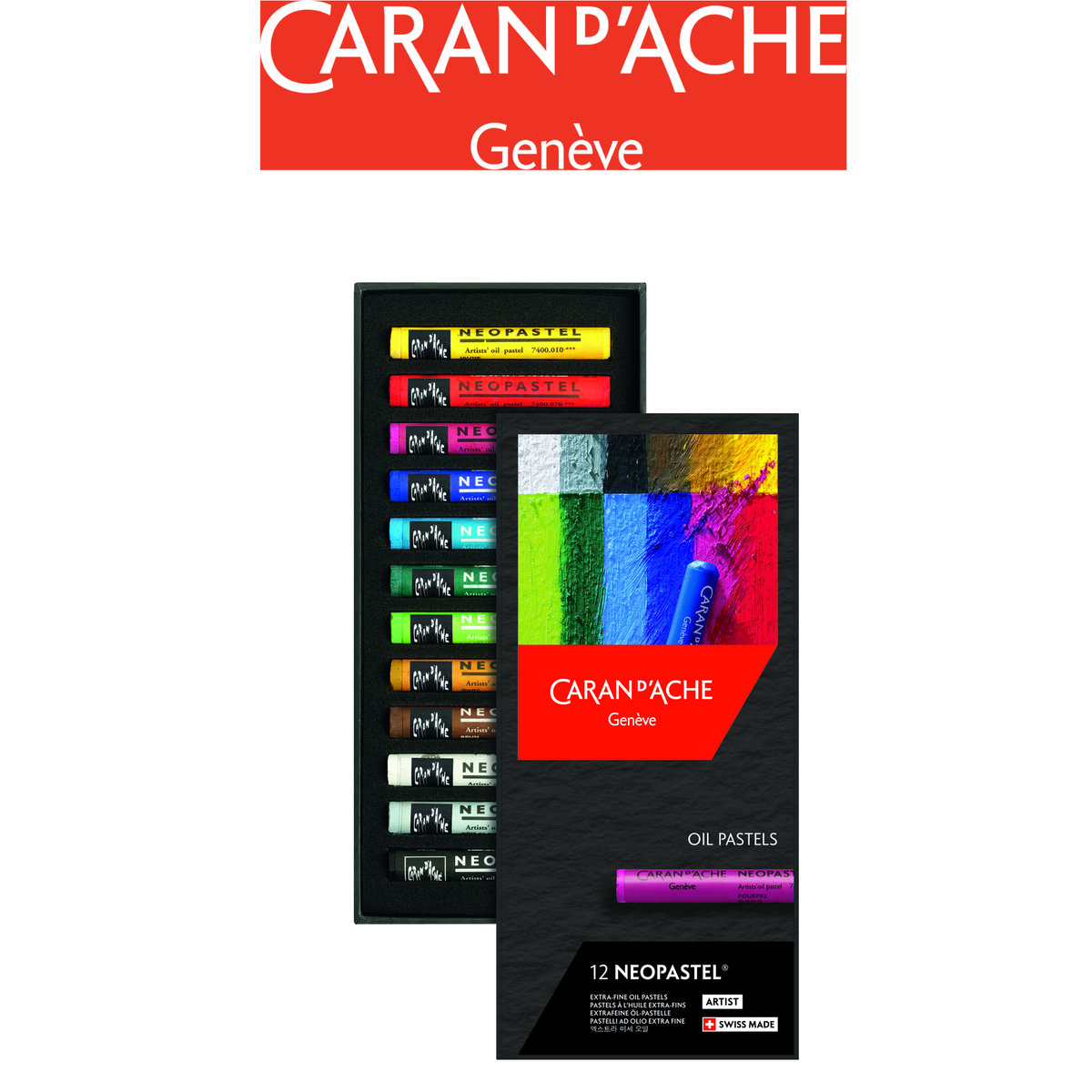 CARAN D'ACHE, Pastele Neopastel, pudelko 12 sztuk