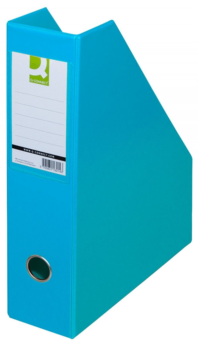 Q-CONNECT Pojemnik na dokumenty , PVC, A4/76, jasnoniebieski KF16209