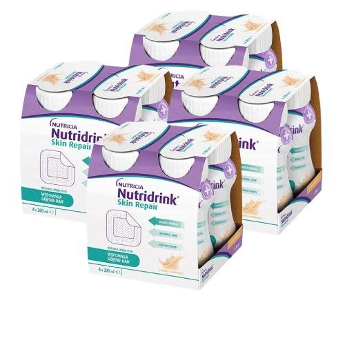 Nutridrink Skin Repair, Wanilia, Zestaw 4 Szt, 4x200ml