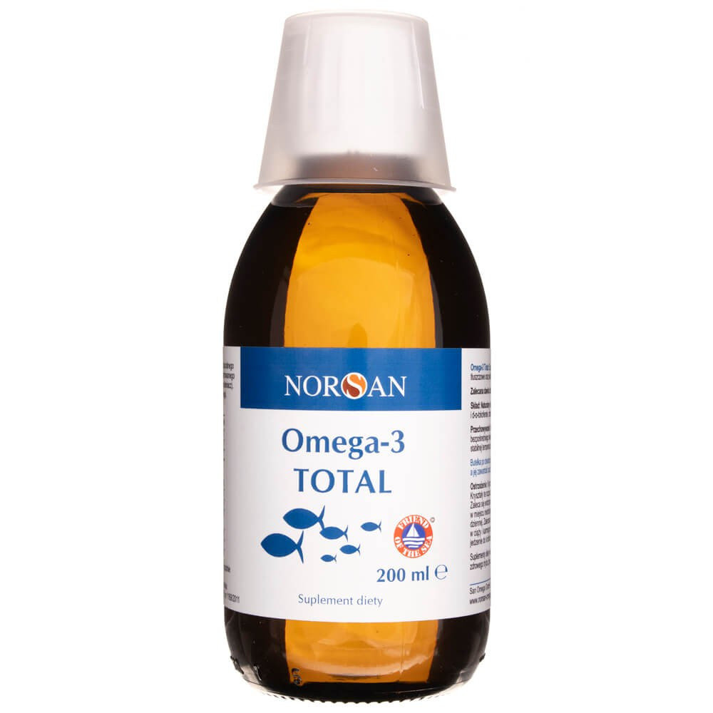 NORSAN Omega-3 Total (Praca serca, mózgu i oczu) 200ml Naturalny