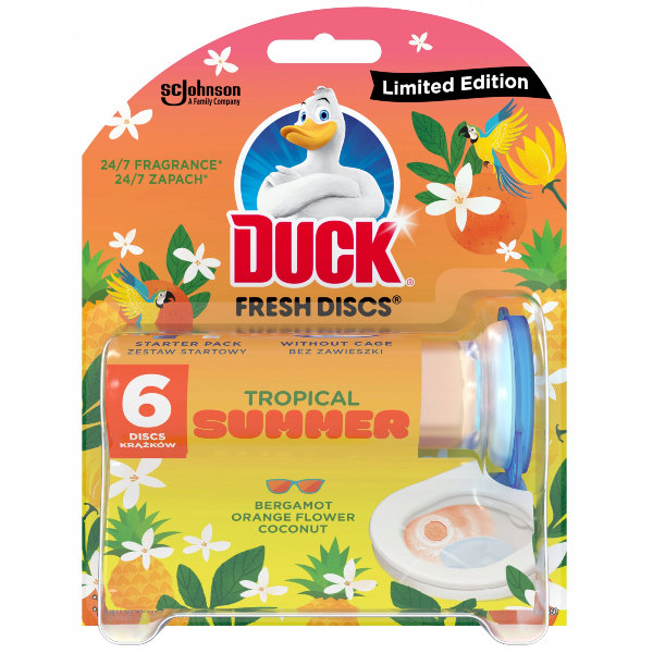 DUCK Fresh discs żelowe krążki wc Tropical Summer