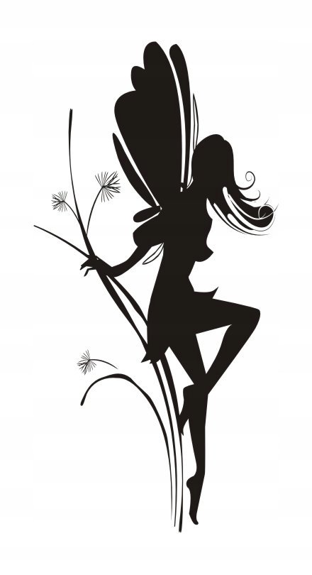 Naklejka na ścianę dla dzieci motyl Wróżka Agatka, 100x50 cm