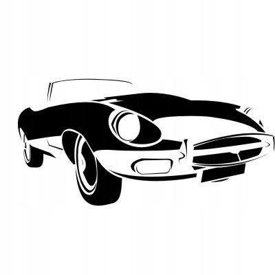 Naklejka na ścianę roadster Jaguar E-Type Auto 2, 200x100 cm