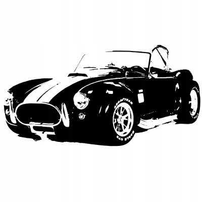 Naklejka na ścianę samochód AC Cobra Auto 13, 200x100 cm