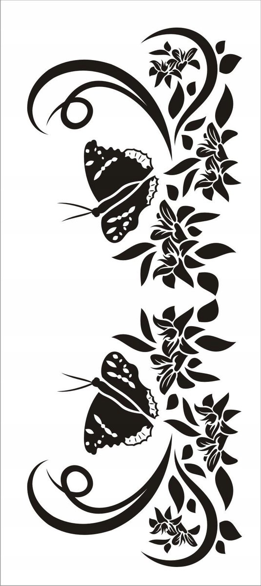 Naklejka na ścianę meble lustro dekor Ornament 132, 60x25 cm