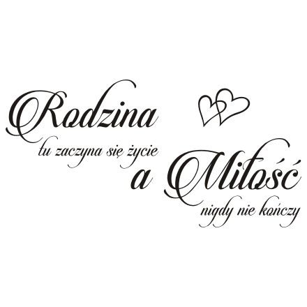 Napis na ścianę naklejka sypialnia - Rodzina.. 252, 150x75 cm