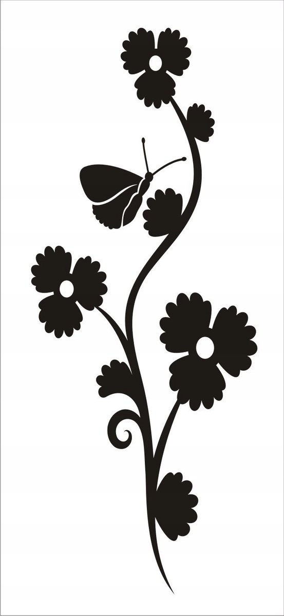 Naklejka na ścianę meble lustro dekor Ornament 120, 60x25 cm
