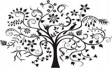 Naklejka na ścianę - Magiczne drzewko 37, 120x98 cm