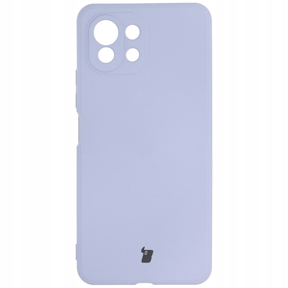 Bizon Etui Case Silicone do Xiaomi Mi 11 Lite / 5G / 5G NE jasnofioletowe