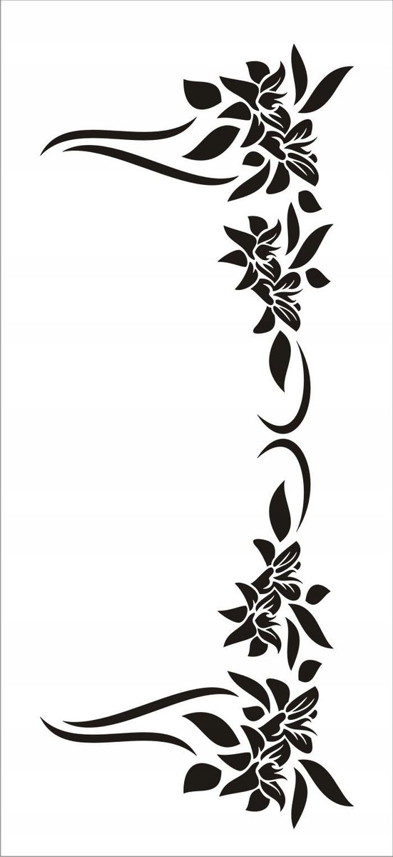 Naklejka na ścianę meble lustro dekor Ornament 104, 60x25 cm