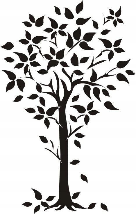 Naklejka na ścianę ścienna 2 metrowe Drzewo DRX-58, 200x120 cm