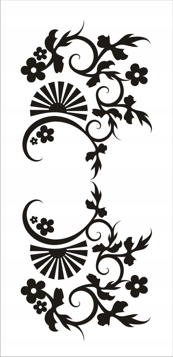 Naklejka na ścianę meble lustro dekor Ornament 136, 60x25 cm