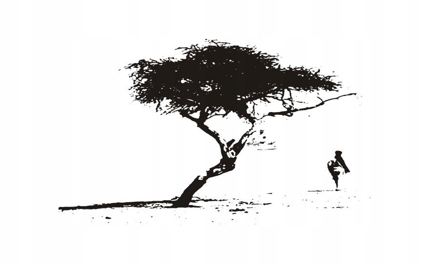 Naklejka na ścianę ścienna 2 metrowe Drzewo DRX-45, 200x120 cm