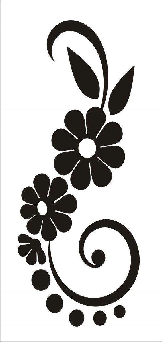 Naklejka na ścianę meble lustro dekor Ornament 128, 60x25 cm