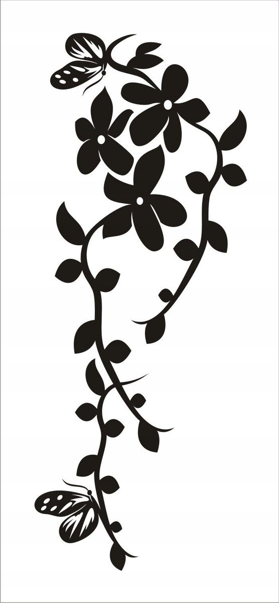 Naklejka na ścianę meble lustro dekor Ornament 101, 60x25 cm