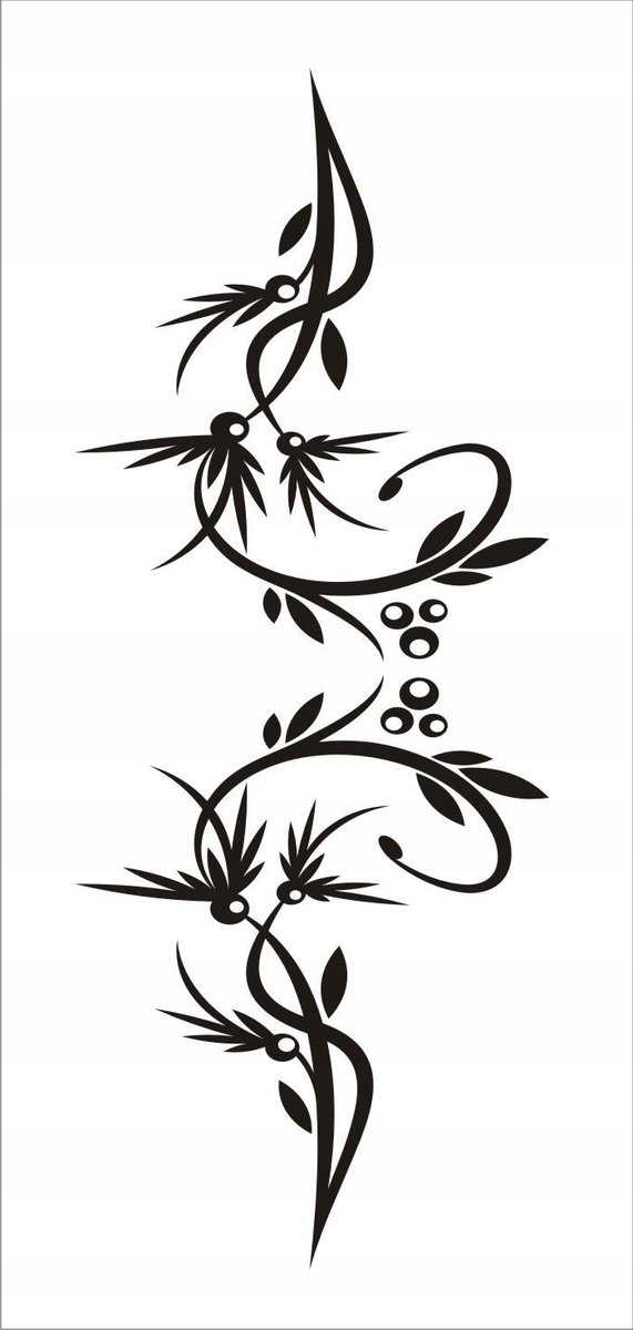 Naklejka na ścianę meble lustro dekor Ornament 138, 60x25 cm