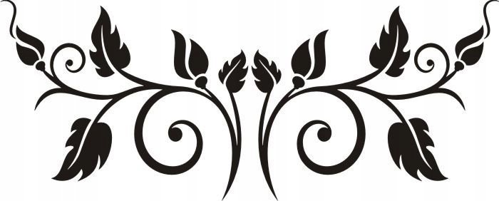 Naklejka na ścianę meble lustro dekor Ornament 139, 60x25 cm