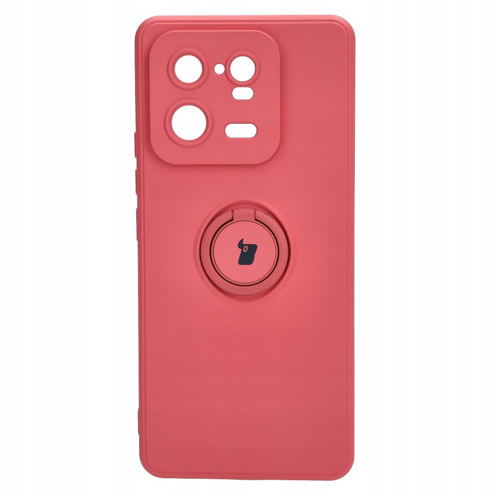 Bizon Etui Case Silicone Ring Sq do Xiaomi 13 Pro, brudny róż