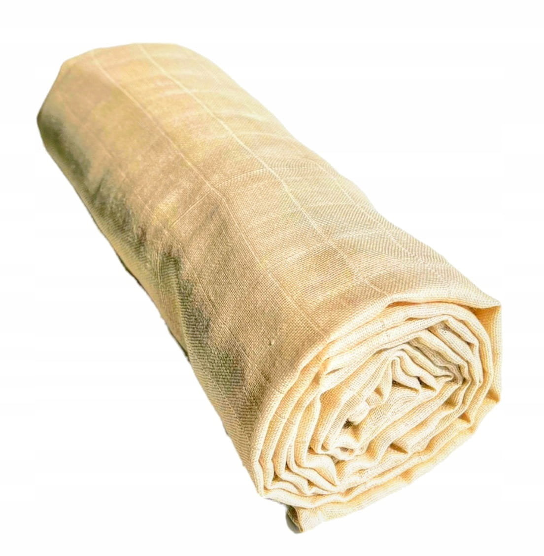Czas Bobasa Pielucha Muślinowa Premium Kocyk Otulacz 120X120Cm Piaskowy 0561