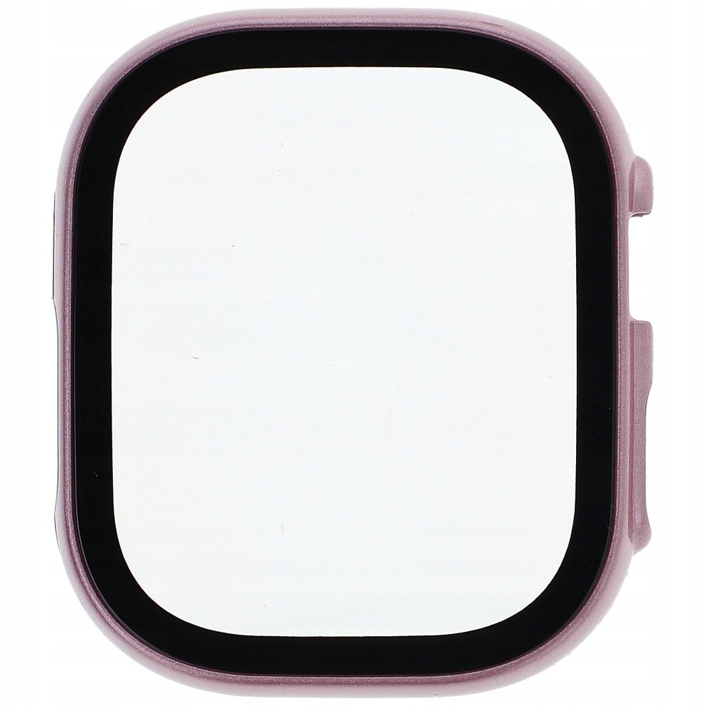 Bizon Etui Case+Glass do Apple Watch Ultra 49mm, różowe